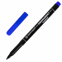 Маркер перманентный Centropen 2536 синий, 1мм, круглый наконечник