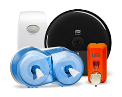 Диспенсеры и оборудование для туалетных комнат