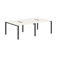 Стол 4-х местный EUWST 2313 Ясень Траун/Черный 2326х1346х750 EDIS