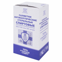 Салфетка антисептическая Асептика 6х10см, 30шт, коробка