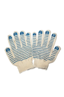 Перчатки: х/б вязаные с ПВХ 4-х ниточные белые (пара)