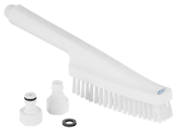 Щетка с ручкой Vikan 330мм, жесткий ворс, жетская, белый, 70575