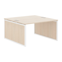 Стол 2-х местный XQPWST 1414 Бук Тиара/Белый 1400х1406х750 XTEN-QP