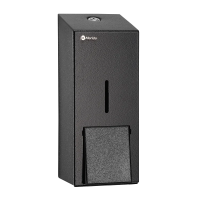 Диспенсер для мыла наливной Merida Stella R DSC106.R, черный, металлический, 1л, Макси