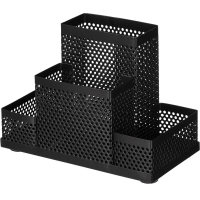 Подставка-органайзер Attache Башня, 4 секции, 160х110х80мм, черный, металлическая сетка