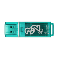 USB флешка Smart Buy Glossy 32Gb, 16/8 мб/с, зеленый