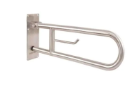 Поручень Nofer откидной нержавеющая сталь, матовый, 850мм, 15051.85.S