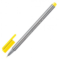 Ручка капиллярная Staedtler Triplus Fineliner 334 желтая, 0.3мм, серебристый корпус
