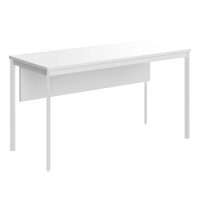 Стол прямой Skyland Imago-S СП-3.1SD, белый/белый полуматовый, 1400х600х755мм