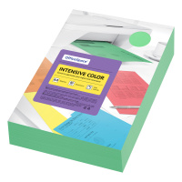 Цветная бумага для принтера Officespace Intensive Color A4, зеленая, 500 листов, 80г/м2