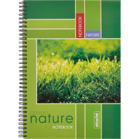 Тетрадь Attache Nature, А4, 120 листов, в клетку, на спирали, картон