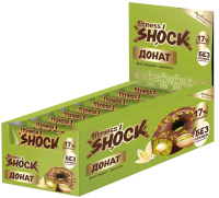 Пирожное протеиновое Fitness Shock Донат с фисташкой, 70г x 9 шт
