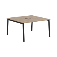 Стол 2-х местный ELWST 1313 Дуб Денвер светлый/Черный 1360х1346х750 EDIS