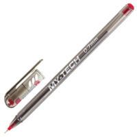 Шариковая ручка Pensan My-Tech красная, 0.35мм, тонированный корпус