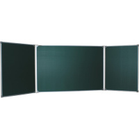 Доска меловая Boardsys 100х300см, зеленая, лаковая, магнитная, алюминиевая рамка, двустворчатая