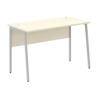 Стол прямой СП-2.1P Клен*/Алюминий 1200х608х755 IMAGO PLUS