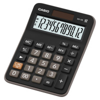 Калькулятор настольный Casio MX-12B черный, 12 разрядов, бухгалтерский