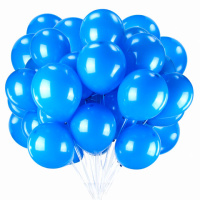 Шары воздушные ЗОЛОТАЯ СКАЗКА, 10' (25 см), КОМПЛЕКТ 50 штук, синие, пакет, 104999