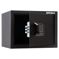 Сейф мебельный BRABIX 'SF-230EL', 230х310х250 мм, электронный замок, черный, 291147, S103BR211614
