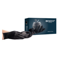 Перчатки нитриловые Benovy Nitrile MultiColor р.S, 10г, черные, особопрочные, 50 пар