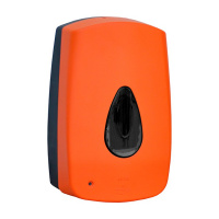 Диспенсер для мыла в картриджах Merida Unique Orange Line Matt DUO501, сенсорный, матовый оранжевый,