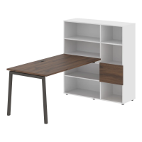 Рабочая станция ELRST 1215 Дуб Денвер тёмный/Мокко 1990х1250х1355 EDIS