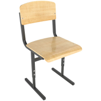 Стул ученический регулируемый 380*380*380-460мм, 4-6гр, черный каркас