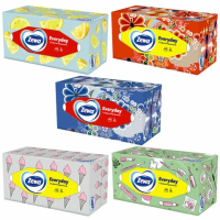 Салфетки бумажные косметические Zewa Everyday, 250 листов