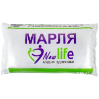 Марля медицинская отбеленная NEW LIFE отрез 10 м, плотность 36 (±2) г/м2, 94263