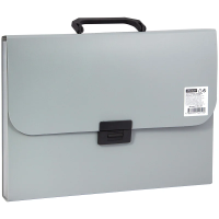 Папка-портфель Officespace серая, А4, 13 отделений