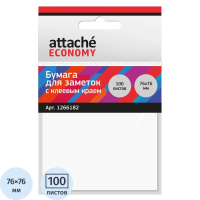 Стикеры Attache Economy с клеев.краем 76x76 мм, 100 листов, белая