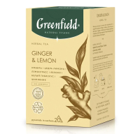Чай Greenfield Natural Tisane Ginger & Lemon (Джинджер энд Лемон), травяной, 20 пирамидок