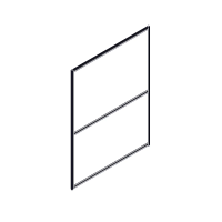 Секция комбинированной перегородки RP160SL120 Серый/Tempo 10 (Серый) 1200х22х1600