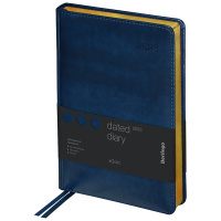 Ежедневник датированный 2023г., А5, 184л., кожзам, Berlingo 'xGold', зол. срез, синий