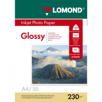 Фотобумага для струйных принтеров Lomond А4, 50 листов, 230г/м2, глянцевая, 102022