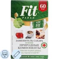 Заменитель сахара Fit Parad №7 саше, 1г x 60шт