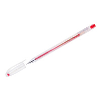 Ручка гелевая Crown Hi-Jell красная, 0.5мм
