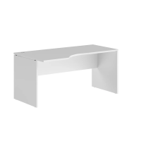 Стол прямой Skyland Xten XCET 169, эргономичный, левый, белый, 1600х900х750мм