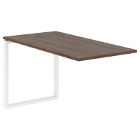 Брифинг-приставка EQB 1367 Дуб Денвер тёмный/Белый 1360х670х750 EDIS