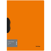 Папка с пластиковым клипом Berlingo 'Color Zone' А4, 450 мкм, оранжевая