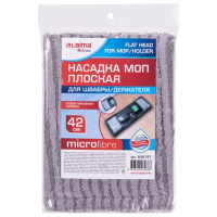 Насадка для швабры моп Laima Home 42см, плоская, карманы, плотная микрофибра