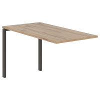 Брифинг-приставка EUB 1367 Дуб Денвер светлый/Мокко 1360х670х750 EDIS