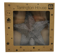 Tarrington House Верхушка звезда серая, 20см