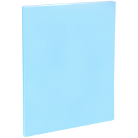 Папка с 20 вкладышами OfficeSpace А4, 17мм, 400мкм, пластик, синяя полупрозрачная