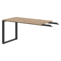 Брифинг-приставка EB 1470 Дуб Денвер светлый/Антрацит 1400х700х750 ENIO