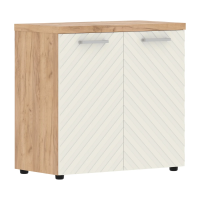 Шкаф с глухими малыми дверьми и топом TLLC 85.1 Латте/Дуб Бофорд Z 854х452х833 TORR LUX