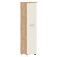 Шкаф колонка с глухой дверью и топом TLHC 42.1(L) Латте/Дуб Бофорд Z 430х452х1968 TORR LUX
