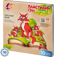 Пластилин Луч ZOO 10 цв. (длинный брусок 15 гр.), 29С 1721-08