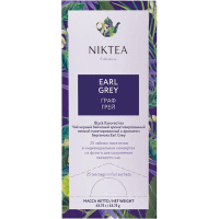 Чай Niktea Earl Grey черный с бергамотом, 25 пакетиков