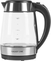 Чайник электрический Galaxy Line GL 0558 нержавеющая сталь/черный, 1.7л, 2200Вт